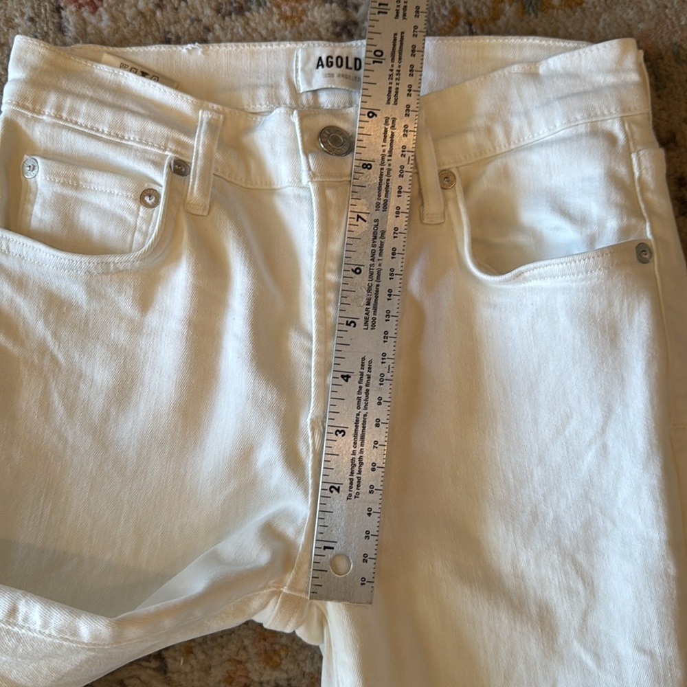Agolde White Skinny Sophie Jeans - size 25 - Picture 14 of 17